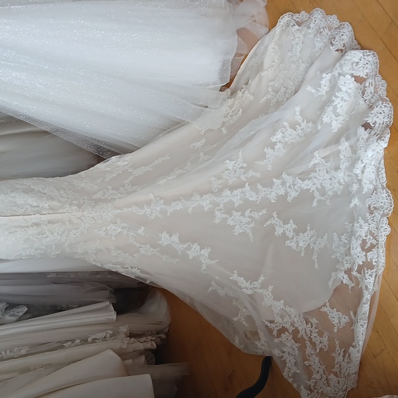 Modern All Lace Wedding Dress - Picture 5 of 5